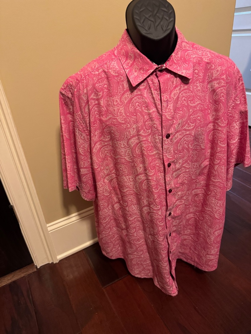 Robert Graham Pink Paisley Short-Sleeve Button-Down Shirt